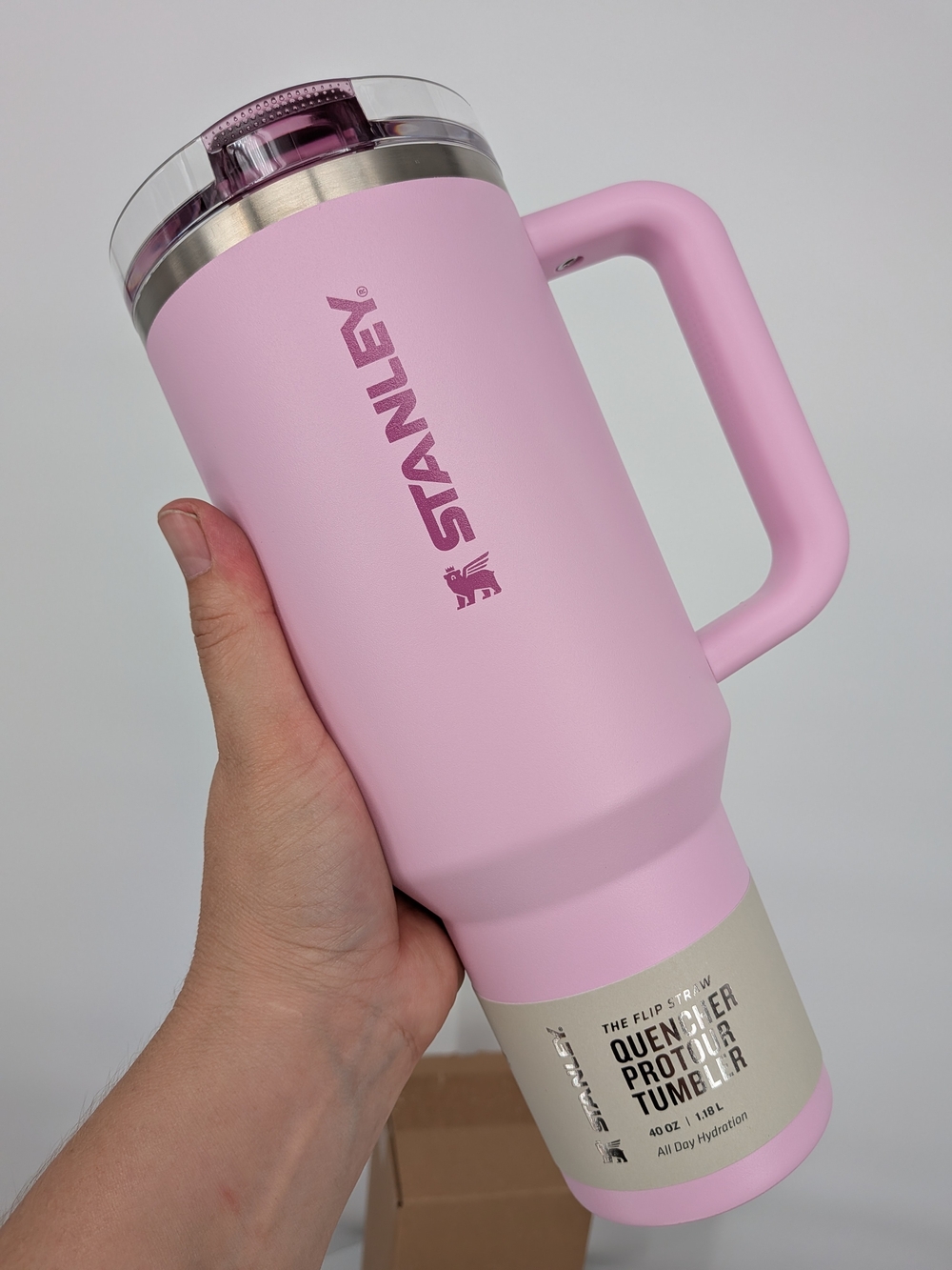 NEW STANLEY cup Quencher Water Bottle Tumbler 40 OZ 🌸 Cherry Blossom ORIGINAL